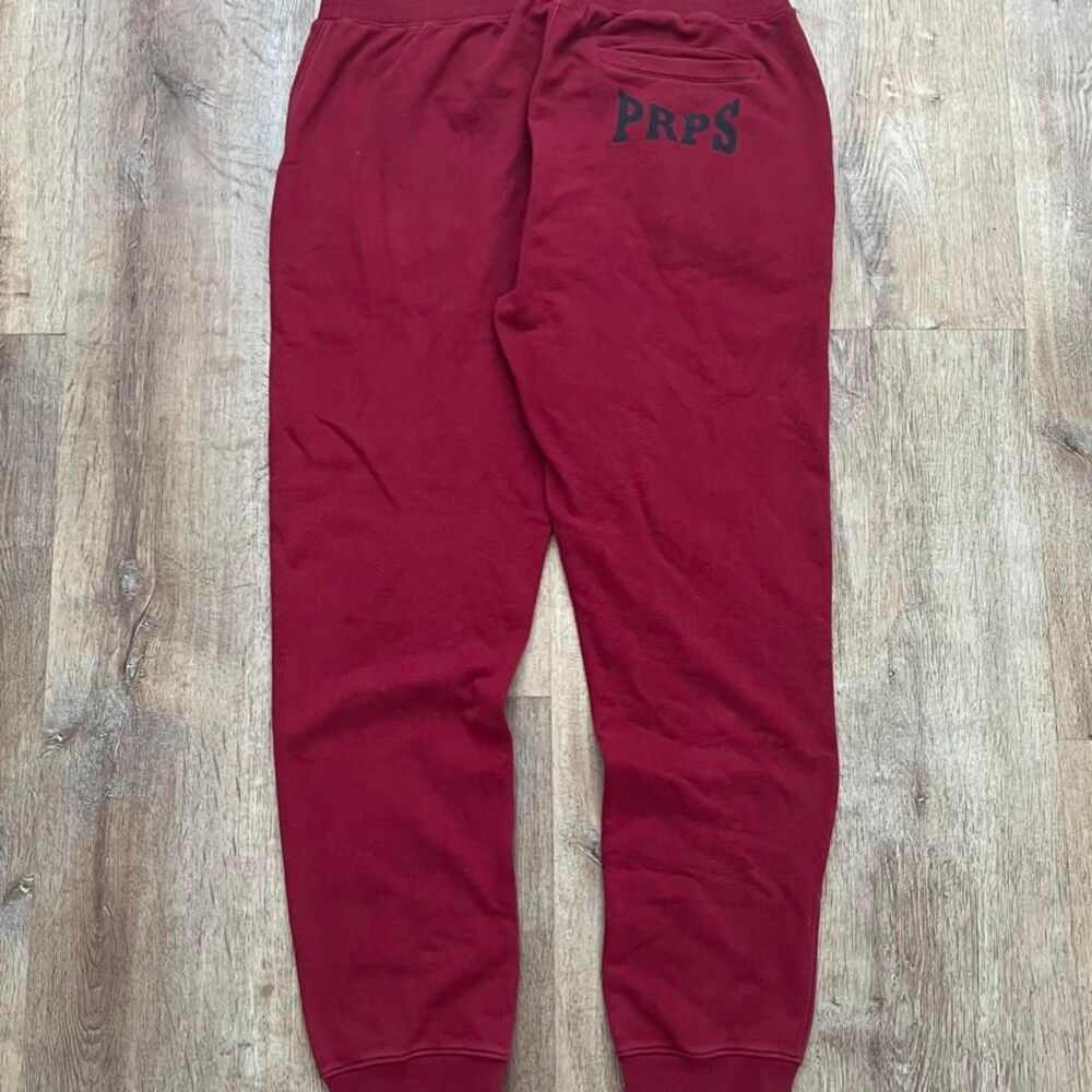 Prps Men's Red and Burgundy Joggers-tracksuits
